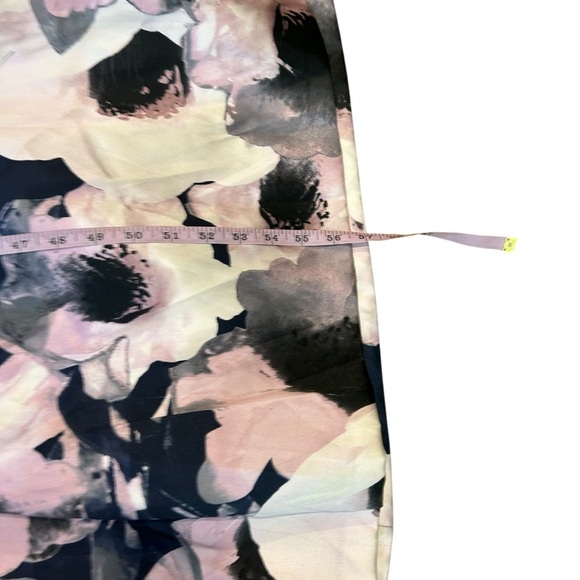 Xscape blue floral off shoulder full length formal gown size 12 wedding gala - Picture 8 of 13